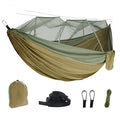 Camping Hammock, Camping Essentials, Lightweight Portable Double & Single Hammock with Tree Straps, Camping Gear for outside Hiking Camping Beach Backpack Travel