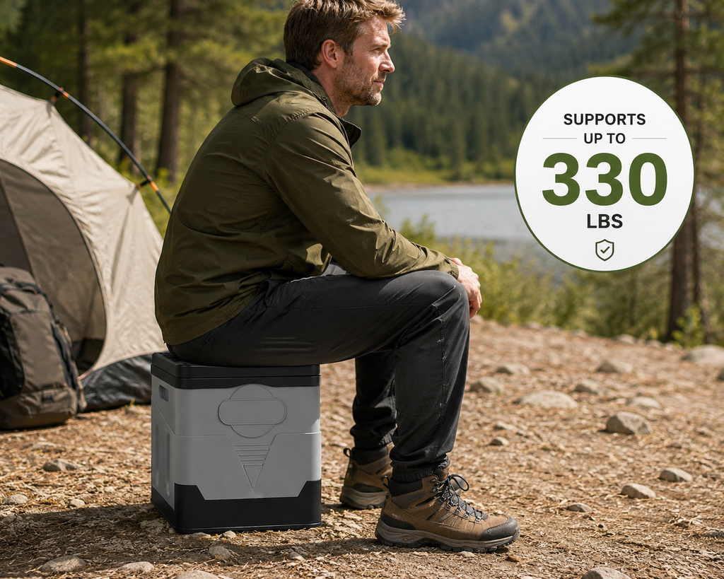 Portable Toilet for Camping with Camping Potty