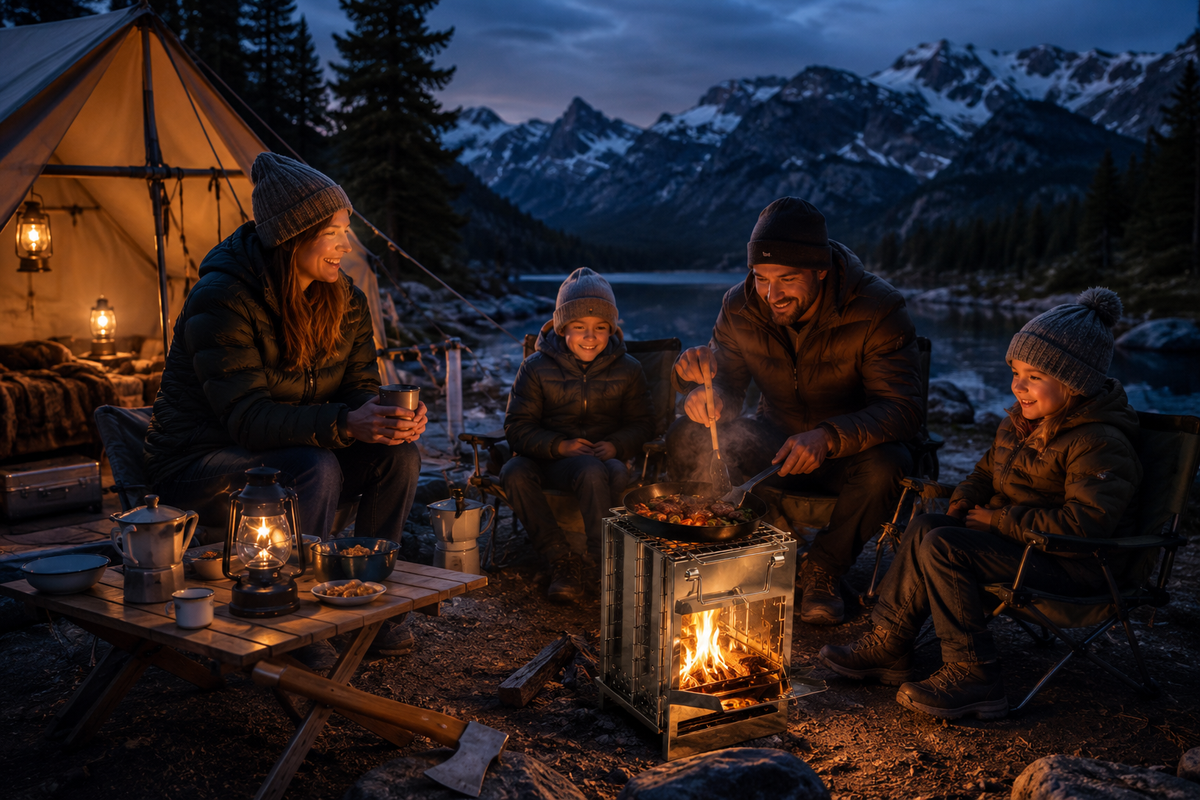 Portable Wood Burning Stove for Camping