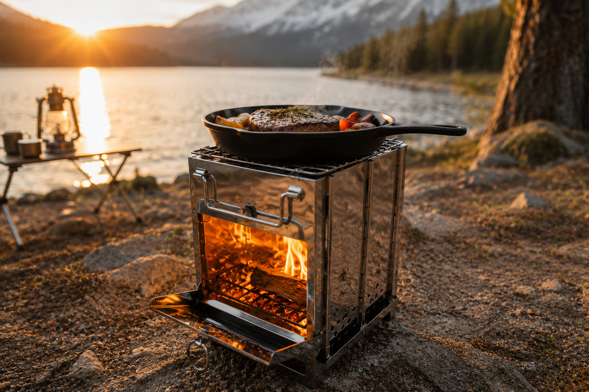 Portable Wood Burning Stove for Camping