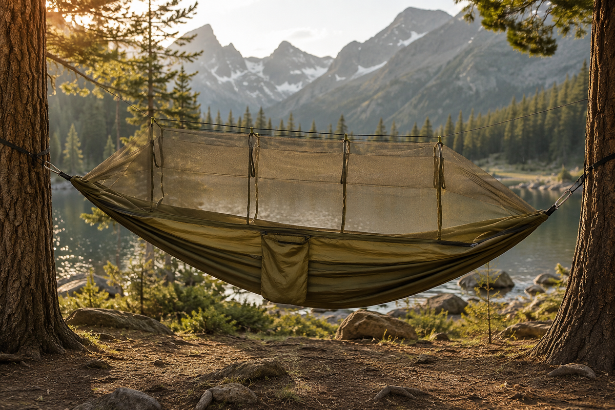 Ultralight Camping Hammock with Tree Straps