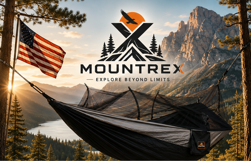 Camping Hammock with Mosquito Net & Tree Straps